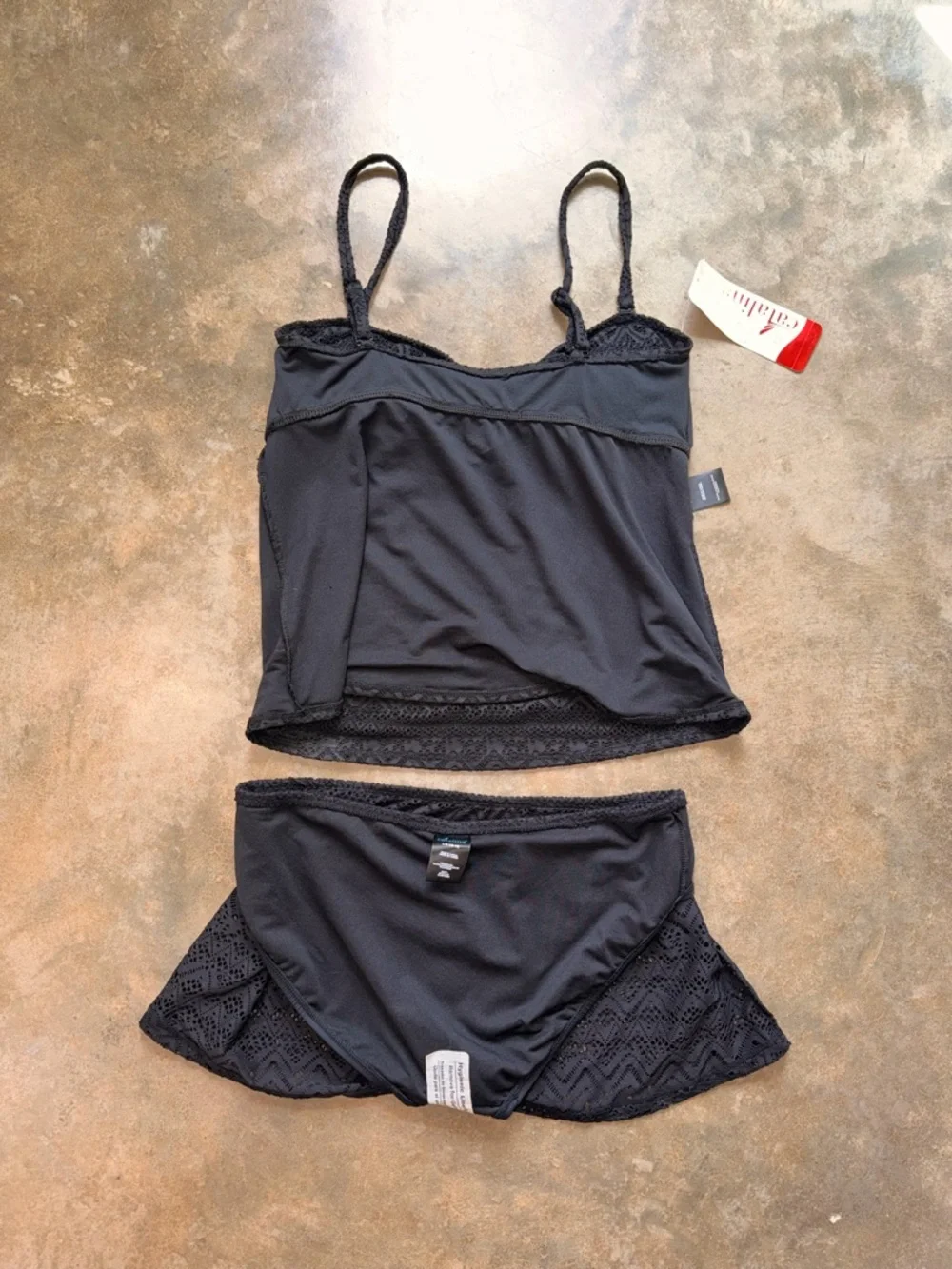 NWT - Catalina Black Tankini with Skirt - Size L - Picture 9 of 11